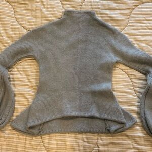 Alexander McQueen Gray Turtleneck Sweater